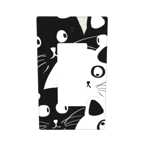Indokyeyqaz Funny Cat Single Rocker Light Switch Cover Plate Decorative Wall Plates, 1 Gang Switch Plates And Outlet Covers 2.7