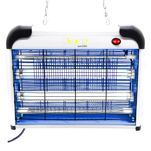 Phosooy Electric Bug Zapper, 2800V High Grid Indoor Mosquito Killer with 20W Lamps, Plug-in Hanging Insect Trap for Mosquitoes, Moths, Gnats, Flies and Flying Insects Indoor Use