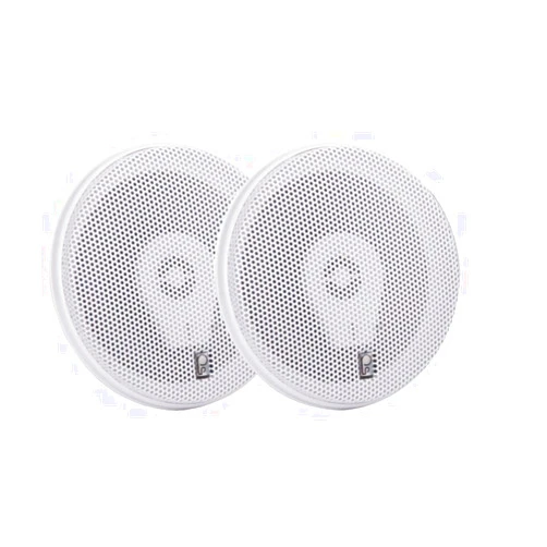 Poly-Planar PolyPlanar 6 Titanium Series 3-Way Marine Speakers - (Pair) White / MA8506W /
