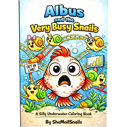 SheMail Snails Albus and the Very Busy Snails