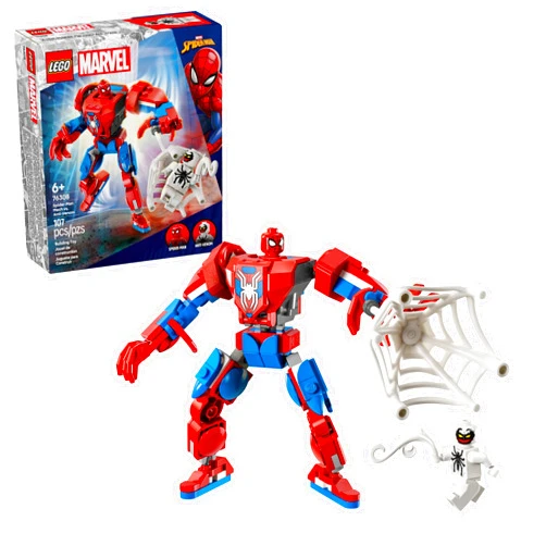 LEGO Marvel Spider-Man Mech vs. Anti-Venom Building Toy Set - Spider-Man Toy for Kids, Boys and Girls, Ages 6+ - Buildable Action Figure - Superhero Gift for Birthday - 76308