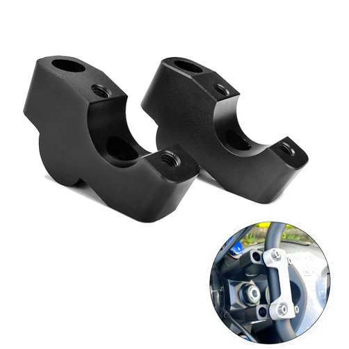 LEDISHUN Motorcycle Handlebar Handle Bar Riser Heighten (for Triumph Vehicle) Trident 660 (Black)