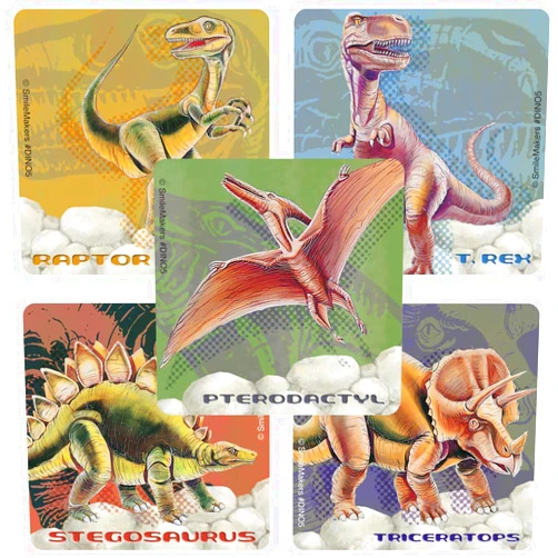 SmileMakers Dino Stickers 100-pak