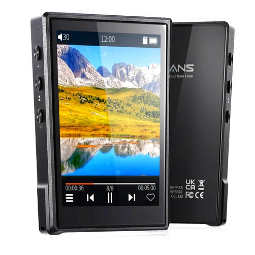 Surfans HiFi MP3 Player with Bluetooth: F22 Full Touch Lossless Music Player - Portable High Resolution DSD Digial Audio Player 32GB Memory Expandable up to 1TB