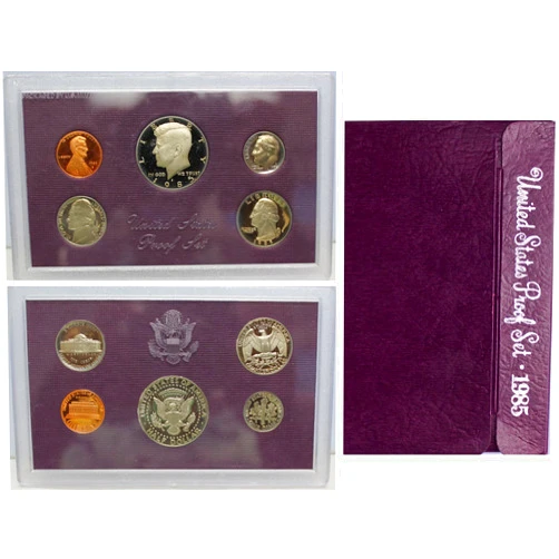 Tradernicks.com 1985 S US Mint Proof Set Original Government Packaging
