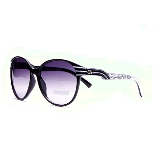 Anais Gvani By Dasein Womens Fashionable Round Square Frame Sunglasses UV400 Protection (1-Black)