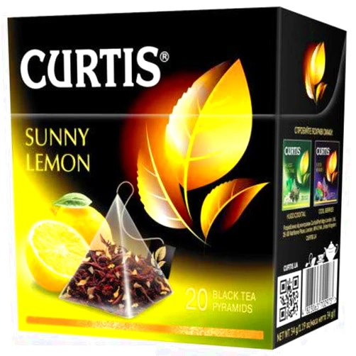 Black Curtis Black Tea Sunny Lemon 20 Tea Pyramids (Pack of 2)