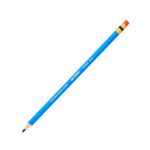 Prismacolor Col-Erase Erasable Colored Pencil, 12-Count, Blue (20044)