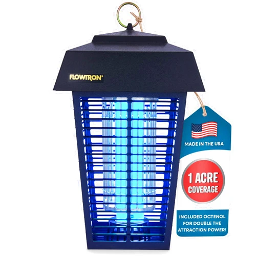 Flowtron Bug Zapper, 1 Acre of Outdoor Coverage with Powerful 40W Bulb & 5600V Instant Killing Grid, Electric Insect, Fly & Mosquito Zapper, Made in The USA