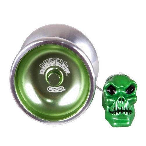 Duncan Toys Metal Drifter Yo-Yo, String Trick Yo-Yo with Counterweight, Ball Bearing Axle and Aluminum Body, Green