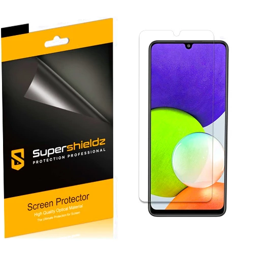 Supershieldz (6 Pack) Designed for Samsung Galaxy A22 (6.4 inch) Screen Protector, High Definition Clear Shield (PET)