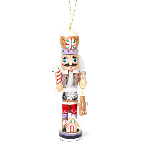 Kurt S. Adler Gingerbread Man Nutcracker Ornament 5 inch Wooden Christmas Decoration