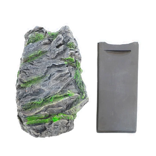 Tnfeeon Hide A Key in a Real Looking Rock Stone, Holds Standard Sized Spare Keys by Rockey Fits in with your Landscaping and Yard Resistant to Outdoor Elements