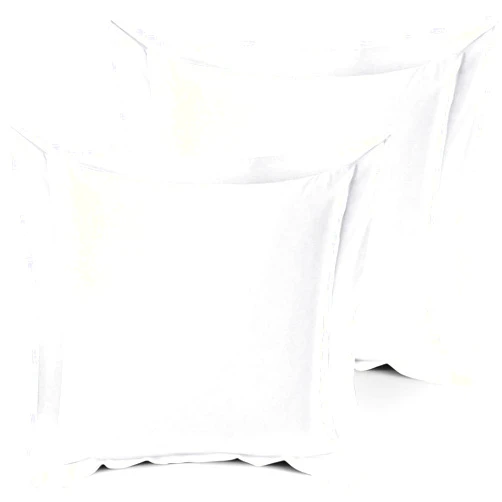 Mayfair Linen European Square Pillow Shams Set of 2 White 600 Thread Count 100% Egyptian Cotton PACK OF 2 Euro 26 x 26 Bright WHITE Pillow shams Cushion Cover, Cases Super Soft Decorative