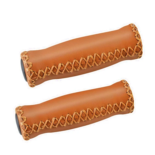 SOLODRIVE Bike Handlebar Grips, Vinyl Leather Grips, Hand-Stitched for Beach Cruiser Bike, Fits Most 22.2mm (7/8