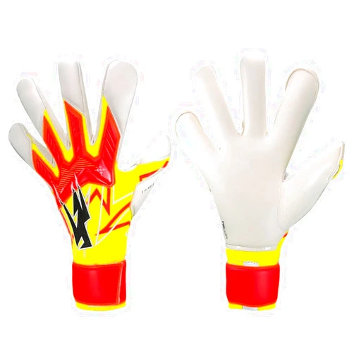Kaliaaer Joe Hart JHPro 1.2 RapidFire Goalkeeper Gloves Size 10, Flare Red/Yellow