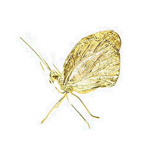 BinOxy Statue Decor Living Room Desktop Golden Butterfly Decoration Golden Butterflies Figurines Ornament Animals Sculpture Metal Crafts Home Decor Sculpture Decor
