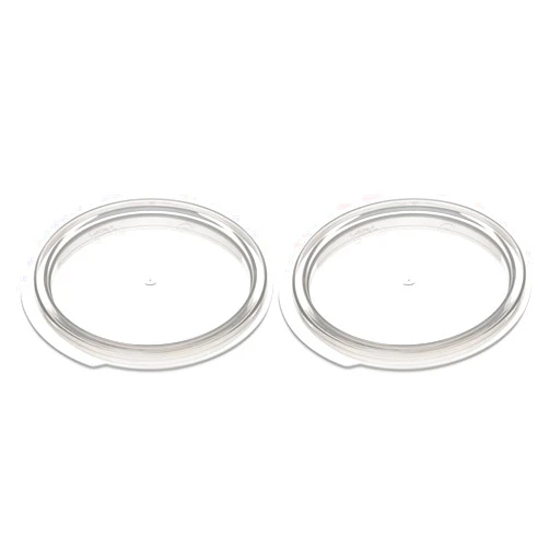 Carlisle FoodService Products CFS 1077030 StorPlus Polypropylene Round Storage Container Lid, 1 quart, Translucent (Pack of 2)