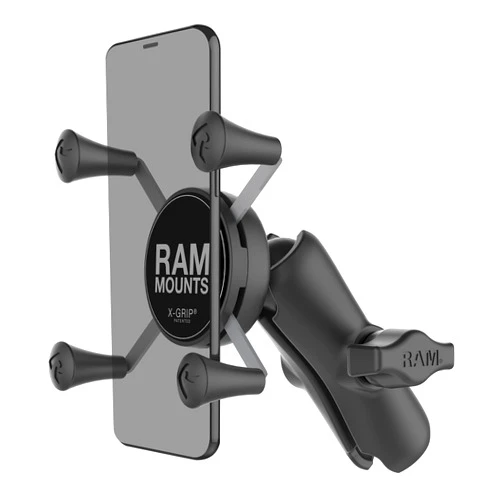 RAM Mounts RAP-HOL-UN7B-201U X-Grip Phone Holder with Composite Double Socket Arm(Medium) Compatible with RAM B Size 1
