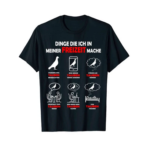 Taubenzucht Zubehör Taubenzüchter Geschenk Racing Pigeons | What I do in Leisure | Pigeon Breeders T-Shirt