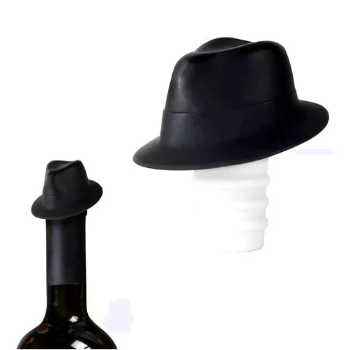 LDSINC Wine Stoppers for Wine Bottles,Silicone Wine Stopper,Funny Wine Accessories,Hat Shaped Wine Bottle Stopper