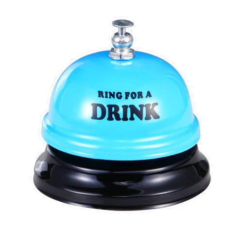 Arcjunys Call Bell Front Desk Bell for Service 2.95 Inch Service Bell for Desk Classroom Bell School Bell Dinner Bell for Hotel Restaurant Office School Reception Areas Kitchen Blue