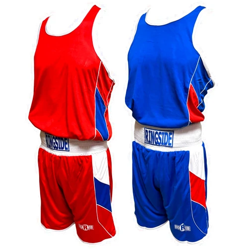 Ringside Reversible Red/Blue Boxing Competition Outfit for Adult and Youth