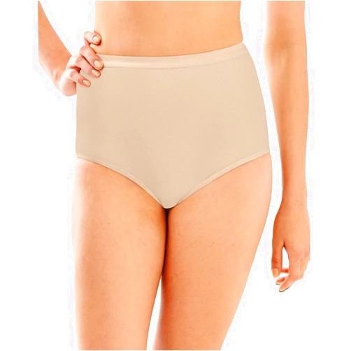 Bali Designs Bali Full-Cut-Fit Stretch Cotton Brief, Soft Taupe, 9