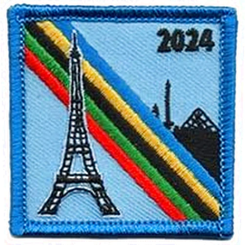 Lunch Money 2024 Summer Olympics Paris France Eiffel Tower Iron On/Sew On 2