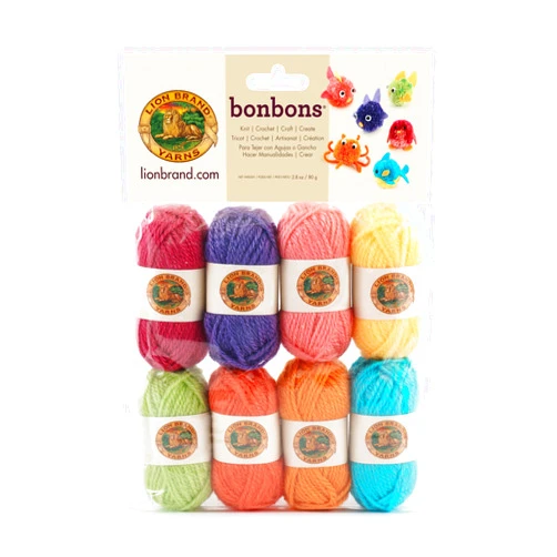 Lion Brand Yarn BonBons Yarn Pack Brights
