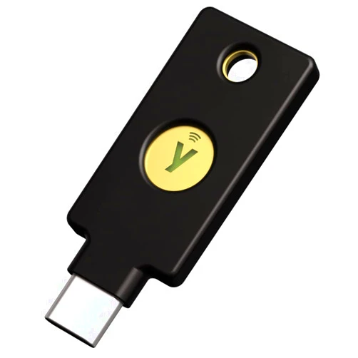 Yubico Security Key C NFC by Yubico - Black - FIDO U2F and FIDO 2 only - Two Factor authentication Hardware Security Key