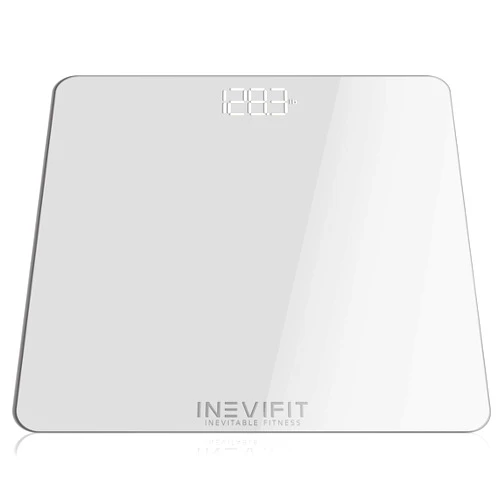 INEVIFIT Bathroom Scale, Highly Accurate Digital Bathroom Body Scale, Measures Weight up to 400 lbs. Includes Batteries