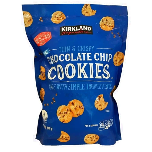 Kirkland Signature Thin & Crispy Mini Chocolate Chip Cookies, 24 Ounce