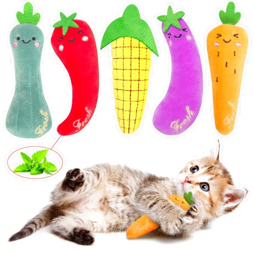 ETEKYER Catnip Toys, Cat Toys, Catnip Toys for Cats, Cat Toys with Catnip, Cat Toys for Indoor Cats, Interactive Cat Toy, Cat Chew Toy, Cat Pillow Toys, Cat Toys for Kittens Kitty