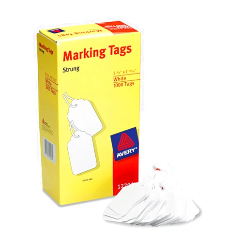 AVERY Medium-Weight White Marking Tags - AVE12201