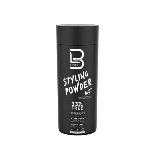 L3 Level 3 Styling Powder - Natural Look Mens Powder - Easy to Apply with No Oil or Greasy Residue