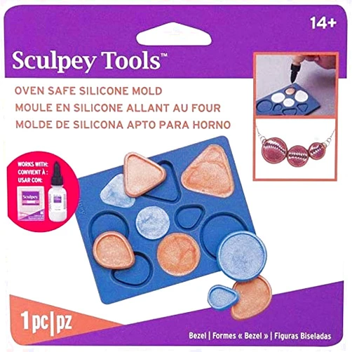 Sculpey Tools Flexible Oven Safe Silicone Bezel Mold