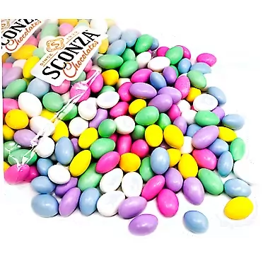 Nutic Jordan Almonds | 5LB Bag |- By Sconza Chocolates - Assorted Mix Pastel Colors - Party Candy Covered Almond | Wedding Favors | Nuts With Sweet Hard Candy Coating - Bulk - Italian Confetti