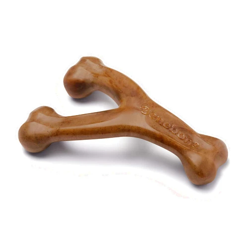 Benebone Wishbone Durable Dog Chew Toy for Aggressive Chewers, Made in USA, Small, Real Bacon Flavor