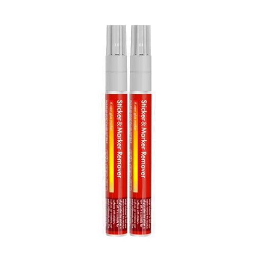 Edantas 2-PCS Sticker Remover Pen, 15ml Each Rapid Remover Adhesive Pen, Surface Safe Sticky Stuff Tool for Car,Metal,Wood and More