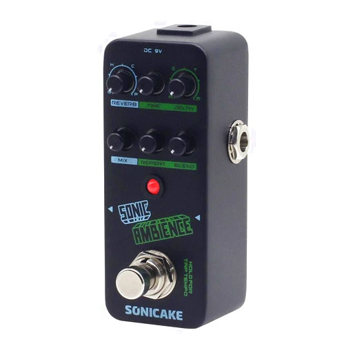 SONICAKE Delay Reverb Pedal Sonic Ambience Multi Mode Tap Tempo Delay and Reverb Guitar Bass Effects Pedal