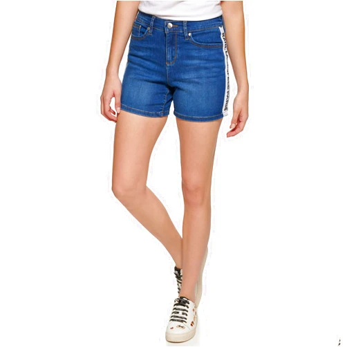 Karl Lagerfeld Paris Women's Skinny Logo Taping Mid Rise Jean