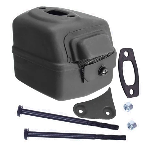 Yiekea 503749103 Exhaust Muffler Kit (with Muffler Gasket, Bracket, Bolts, Nuts) fits Husqvarna 50, 51, 51 EPA, 55, 55 EU1, 55 EPA, 55 Rancher, 154, 254 Chainsaws Replaces 501766605