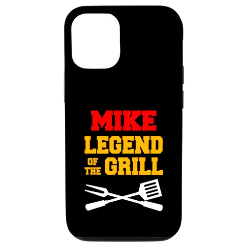 Mike Name Summer Grill Design Mike Name The Legend Of The Grill Funny Grilling Case for iPhone 12/12 Pro