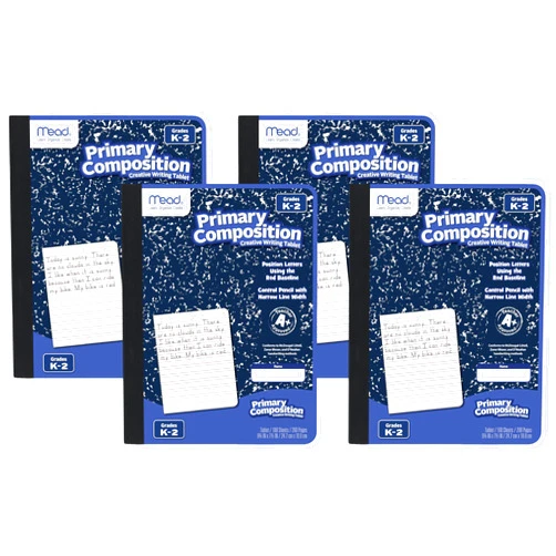 Mead Primary Composition Notebook, Wide Ruled Paper, Grades K-2 Writing Workbook, 9-3/4