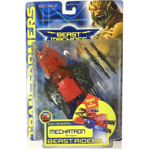Hasbro Transformers Beast Machines Mechatron Dragon Figure Beast Riders