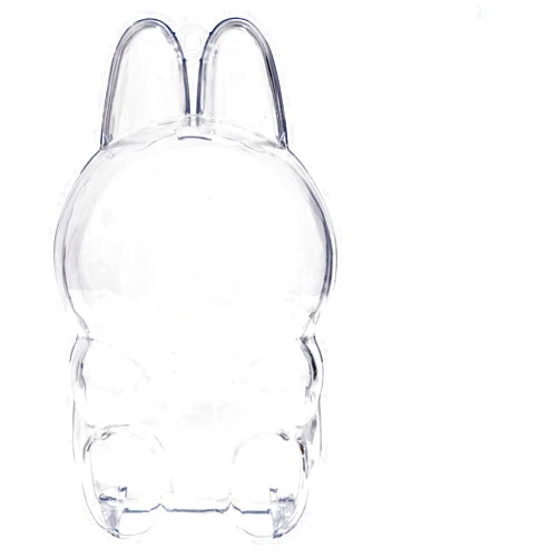 WEVYHFS SPORTS Protective Case for LaBuBu Doll – Clear Acrylic Display Box with Keychain, Dustproof Cover & Backpack Clip – (Doll Not Included)（Sitting）