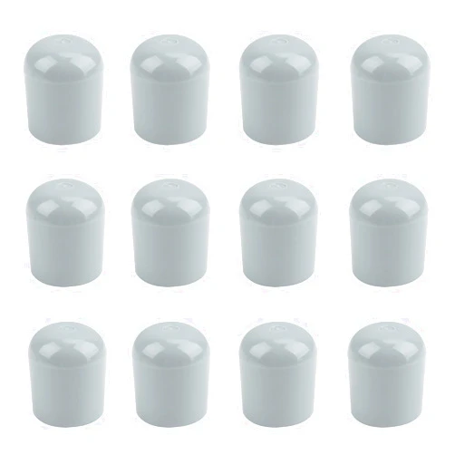Weigongr Folding Chair Leg Caps,Rubber Chair Leg Caps 7/8 Inch Heavy Duty Chair Caps for Legs Glides Round Rubber Feet for Furniture,Hardwood Floors Metal and Padded Folding Chairs Legs Caps Gray 12Pcs