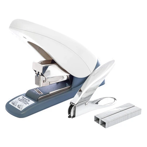 PraxxisPro PowerForce 70 Heavy Duty Flat Clinch Office Stapler, 2 to 70 Sheets Using one Size 3/8