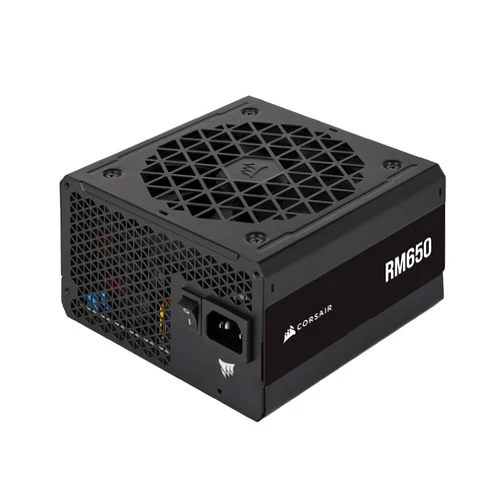 CORSAIR RM650 80 Plus Gold Fully Modular Low-Noise ATX 650 Watt Power Supply - NA - Black